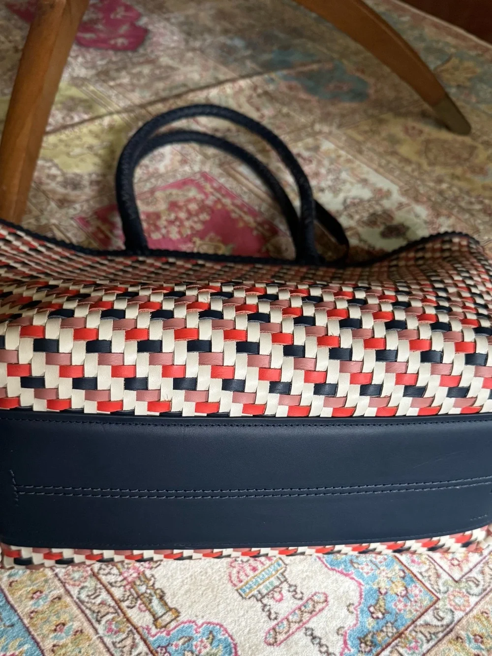 RADLEY London The Sunningdale Medium Open Top Tote Naval Woven Leather